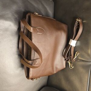 NWT - Brown 2 Way Handbag/Crossbody